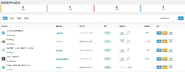 友链申请后台管理